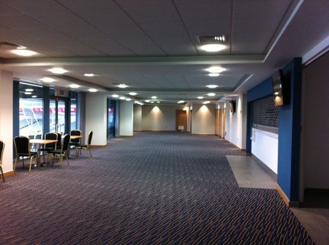 Members Lounge at Edgbaston Stadium, spacious event space for meetings and gatherings.