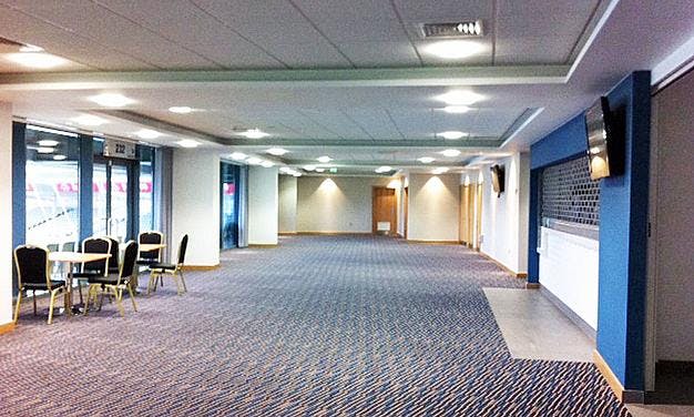 Members Lounge at Edgbaston Stadium, spacious event space for corporate meetings and conferences.