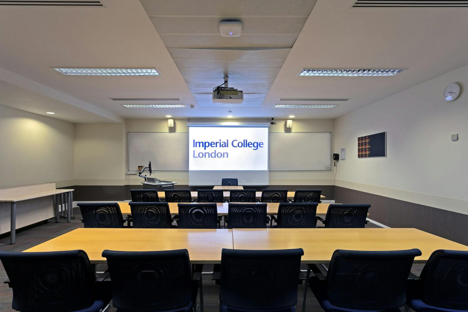 Meeting room at Imperial College London, ideal for seminars and workshops.