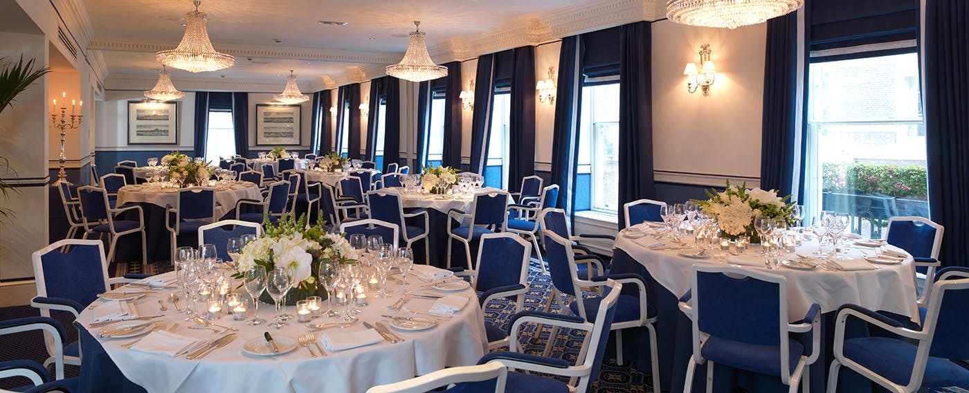 Royal Suite banquet room at Chesterfield Mayfair, ideal for weddings and corporate events.