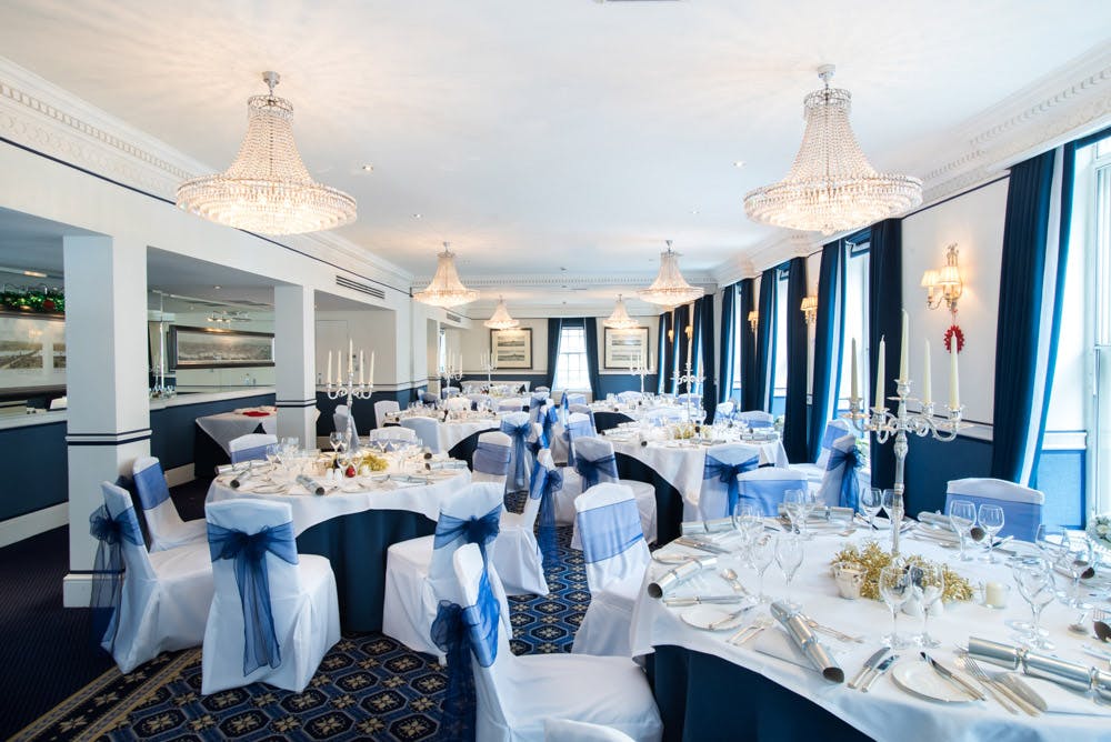 Royal Suite banquet hall at Chesterfield Mayfair, ideal for weddings and corporate events.
