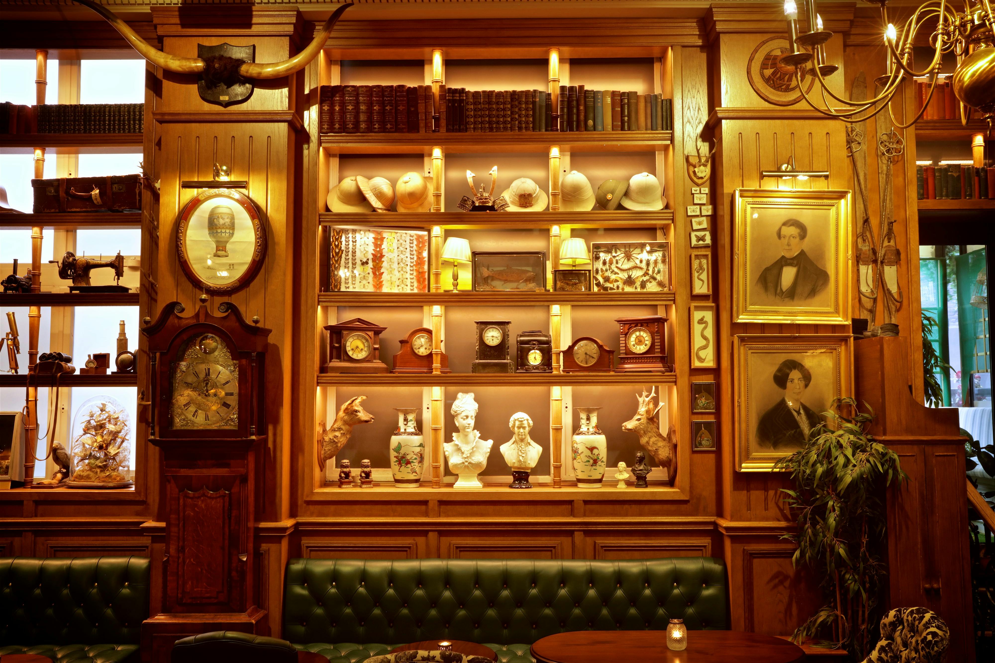 Whole Venue at Mr Fogg's Residence with antique decor, perfect for upscale events and gatherings.