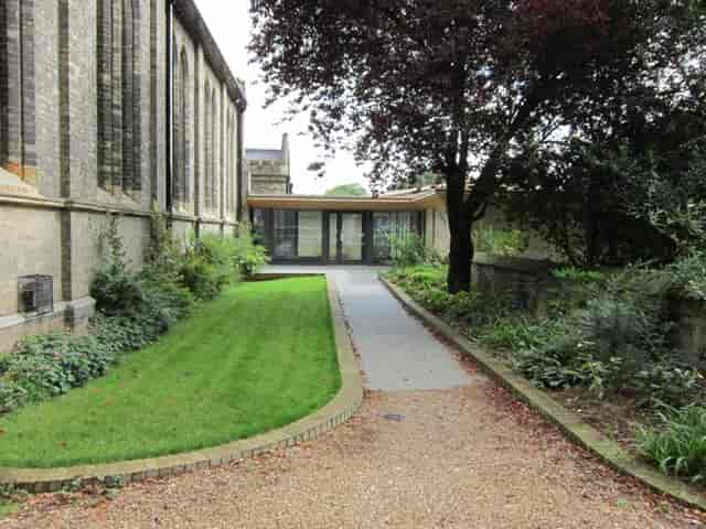 Charis Centre Jesus Church main hall entrance for scenic networking event and venue arrival.