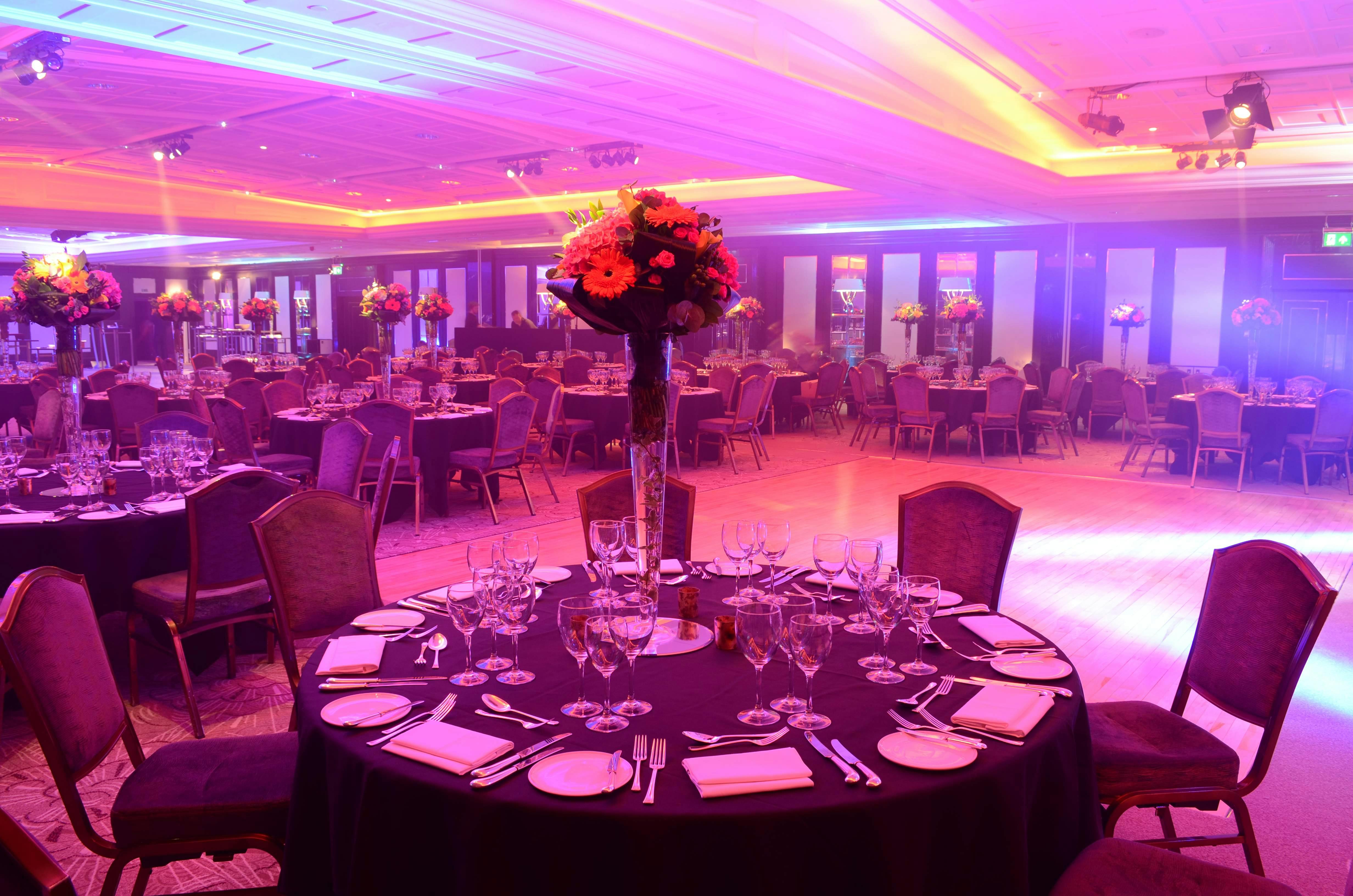 Elegant banquet hall in Westbourne Suite, Royal Lancaster London for upscale events.