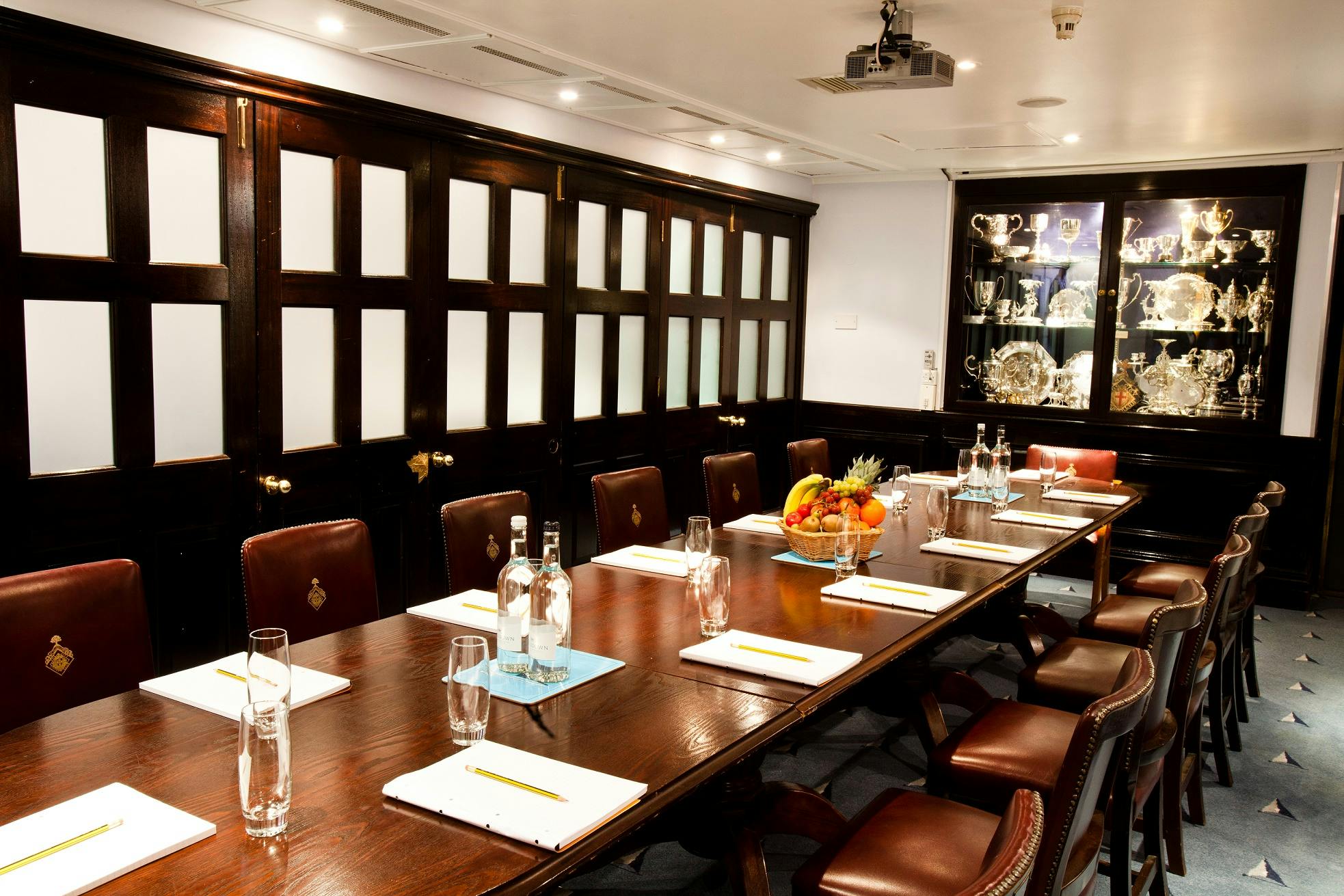 Claud Worth Room at Little Ship Club: elegant meeting space for executive gatherings.