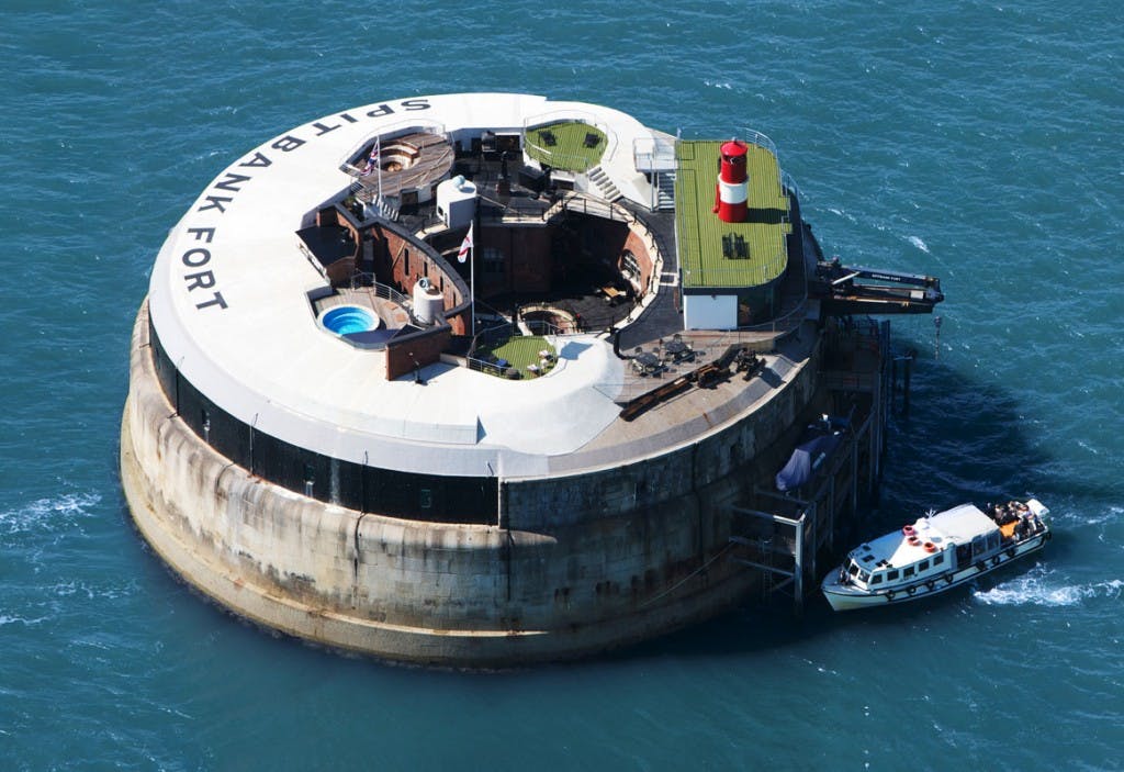 Whole Venue at Spitbank Fort, unique event space with stunning waterfront views.