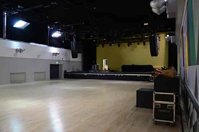 Versatile event venue with stage at The Mountford and Stanley, Guild of Students Liverpool.