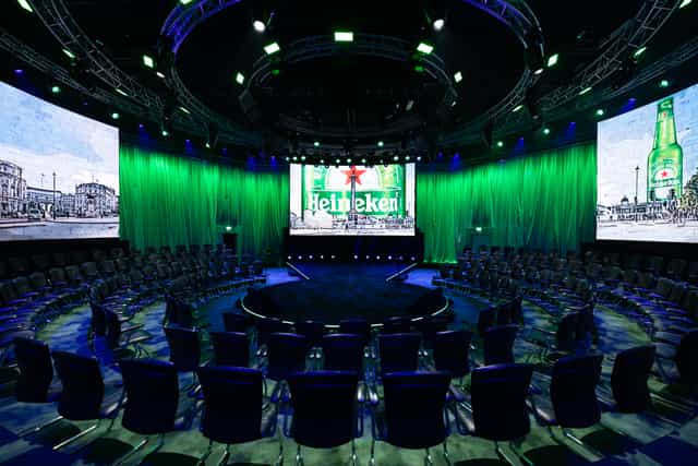 Heineken Evolution London event launch LED stage