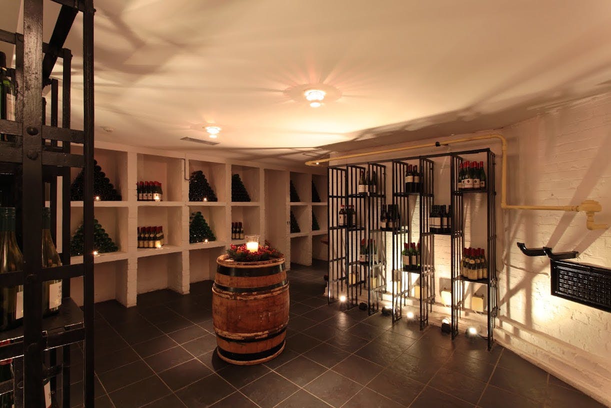 Elegant wine cellar at The Royal Horseguards Hotel, perfect for private events and tastings.