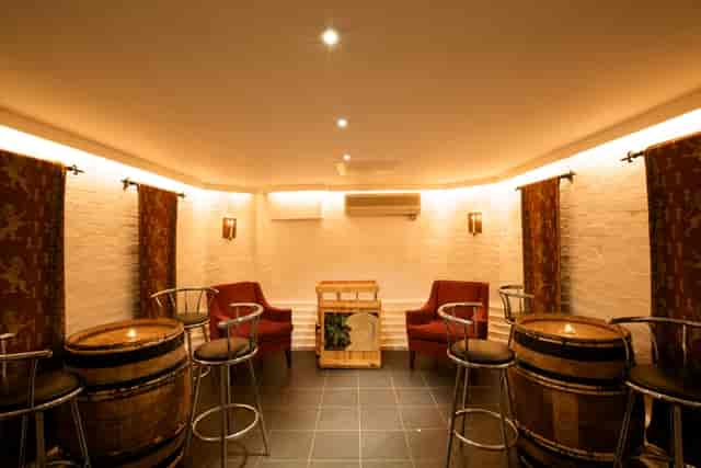 Cozy meeting space at The Cellar, Royal Horseguards Hotel, ideal for private events.