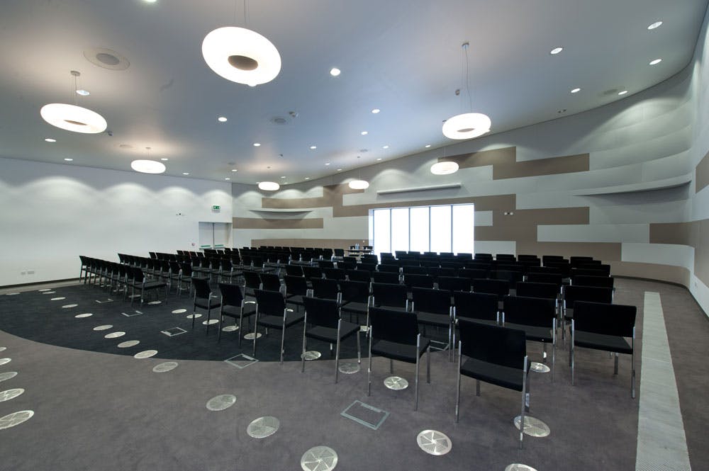 Centenary Suite at Bournville College, modern event space with flexible seating for conferences.